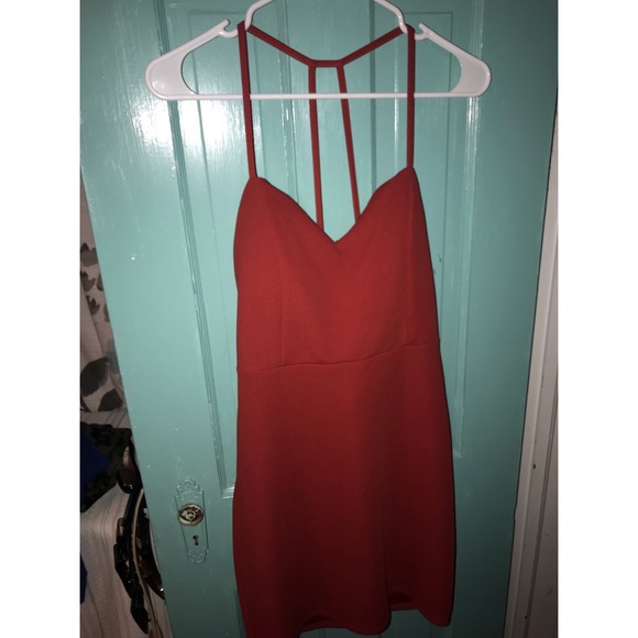 Charlotte Russe Dresses & Skirts - BURNT ORANGE SHORT DRESS CUTE